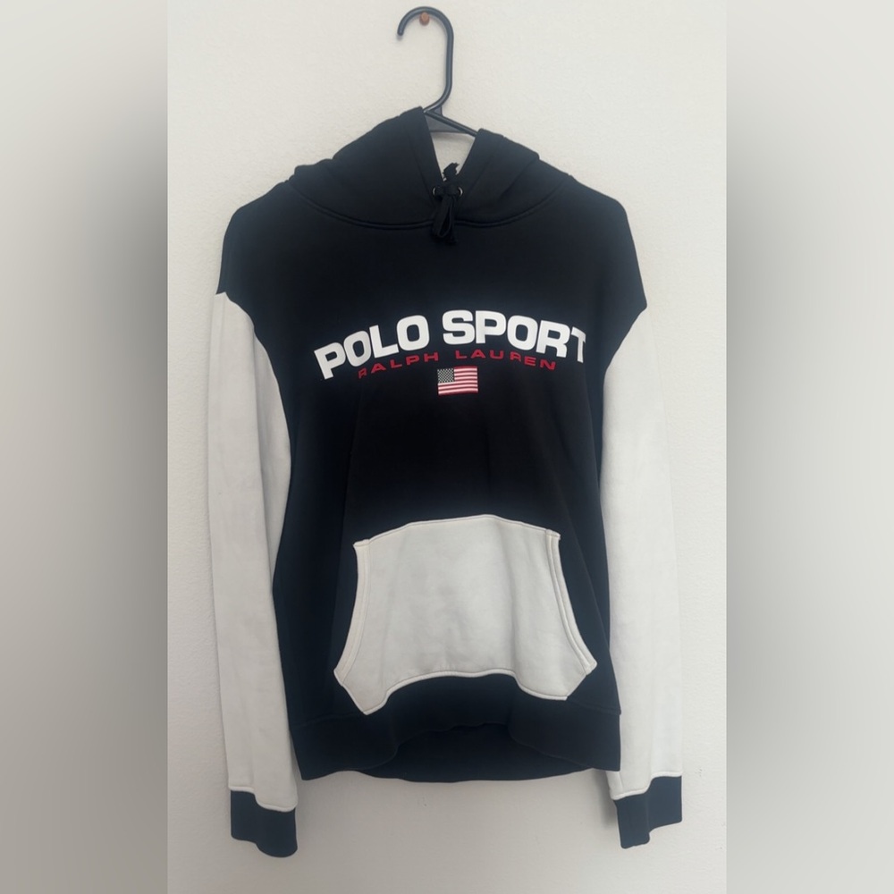 Polo Sport Black and White Hoodie